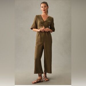 Anthropologie Sancia The Aida Twist Front Jumpsuit